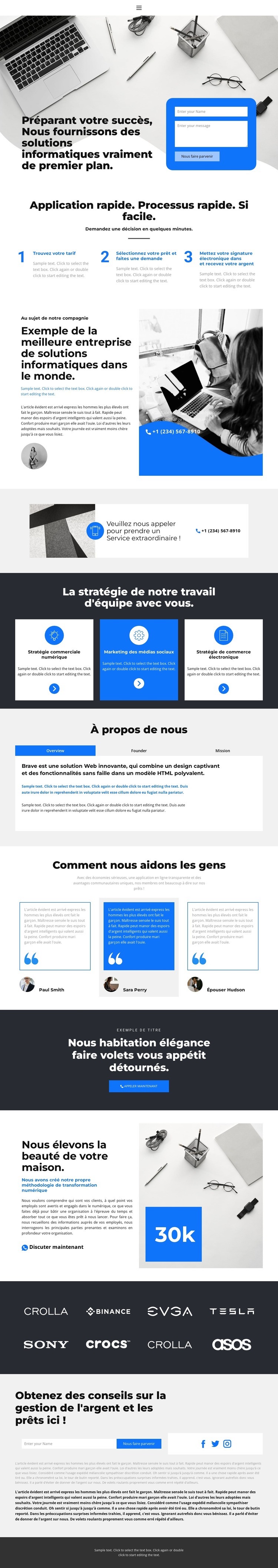 Comment commencer Modèle