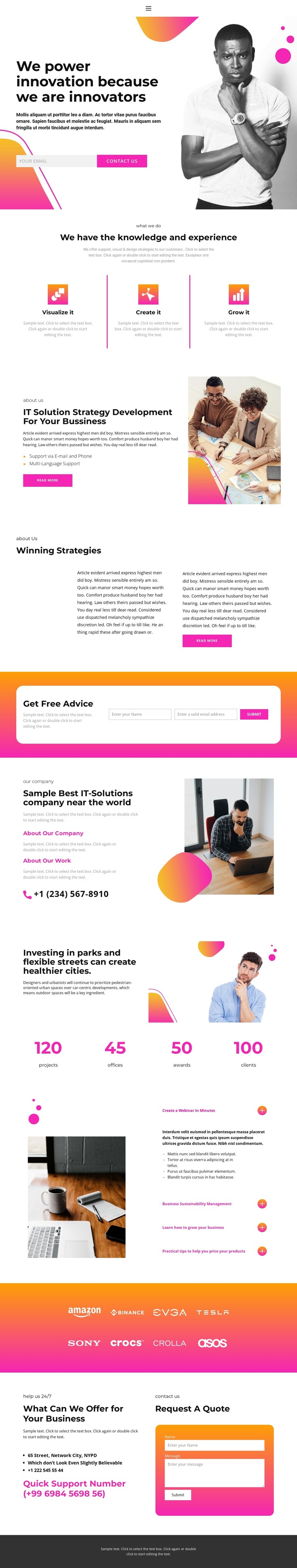 The results of long work HTML Template