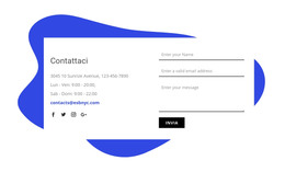 Contattaci Progettazione A Blocchi - Download Del Modello HTML