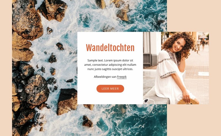 Wandeltochten Website ontwerp