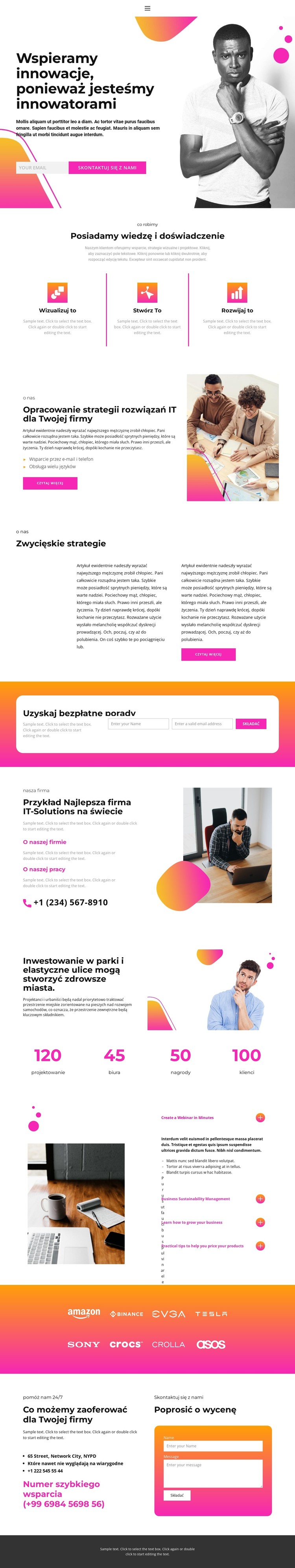 Efekty długiej pracy Szablon CSS