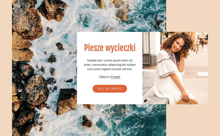 Piesze wycieczki Szablon HTML