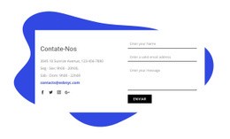 Contacte-Nos Design De Blocos - Create HTML Page Online