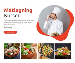 Matlagningskurser - HTML-Sidmall