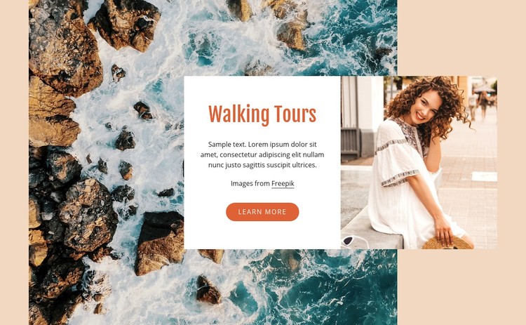 Walking tours Webflow Template Alternative
