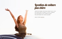 Location De Voiture Pas Chère - Conception Professionnelle Personnalisable