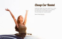 Cheap Car Rent Website Editor Free