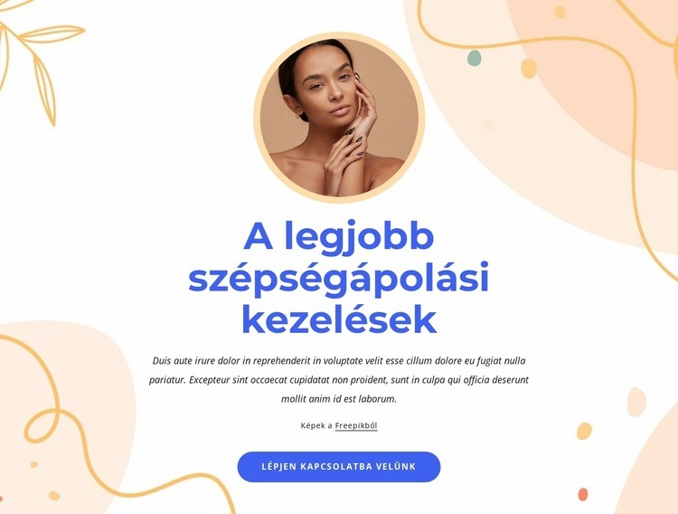 A legjobb szépségápolási kezelések CSS sablon