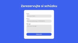 Zarezervujte Si Schůzku – Vlastní Motiv WordPress