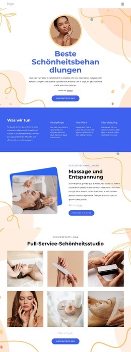 Unsere Beautybehandlungen Spa-Website