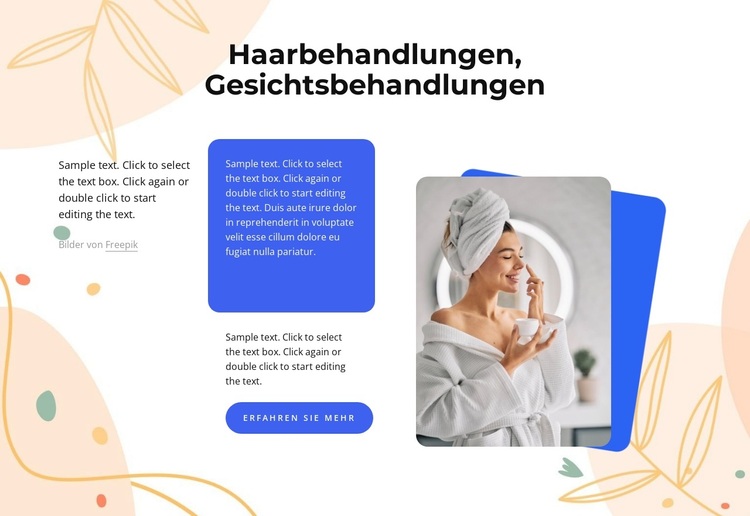 Haar- und Gesichtsbehandlungen WordPress-Theme