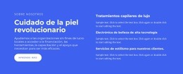 Cuidado De La Piel Revolucionario Diseño De Sitios Web