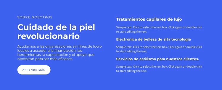 Cuidado de la piel revolucionario Plantilla HTML5