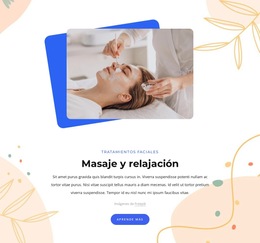 Funcionalidad De Diseño De Tema Para Masaje Y Relajación
