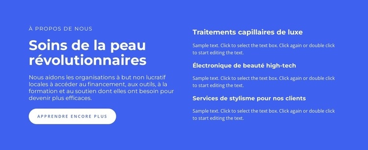 Soin révolutionnaire Créateur de site Web HTML