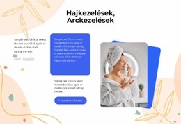 Haj- És Arckezelések - Rendszerindító Sablon