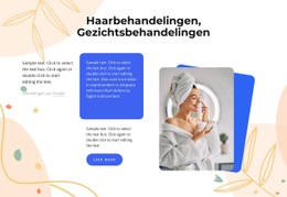 Responsieve HTML Voor Haar- En Gezichtsbehandelingen