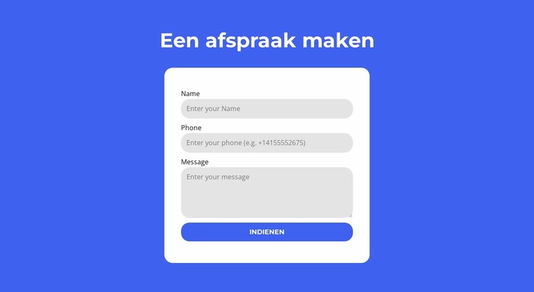 Een afspraak maken Joomla-sjabloon