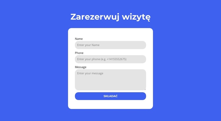 Umów się na wizytę Motyw WordPress