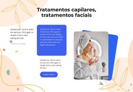 Design De Site Para Tratamentos Capilares E Faciais