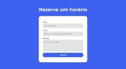 Reserve Um Horário Um Modelo De Página