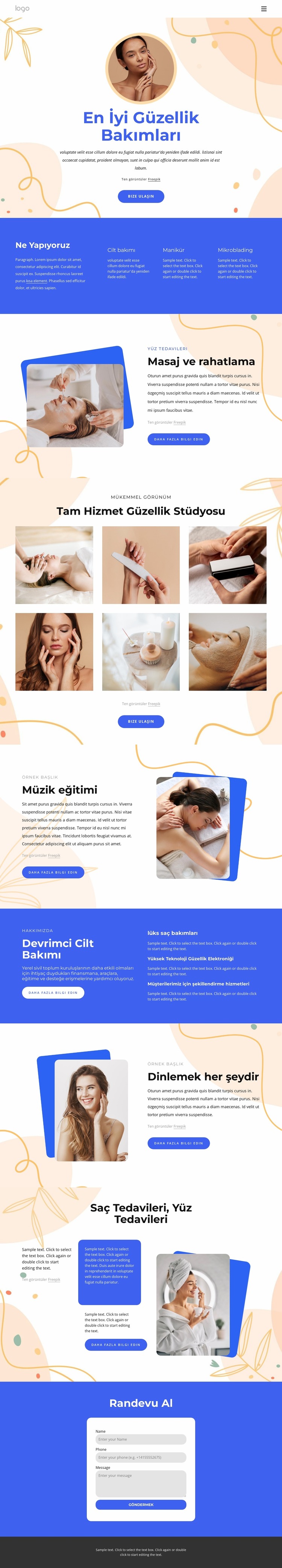 güzellik bakımlarımız Joomla Şablonu