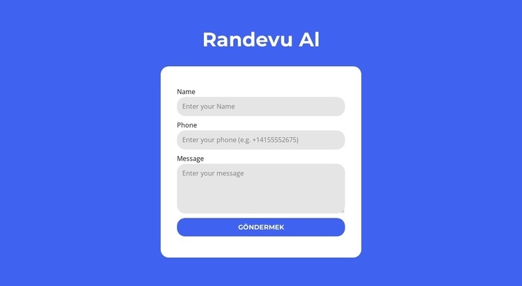 randevu al Web sitesi tasarımı