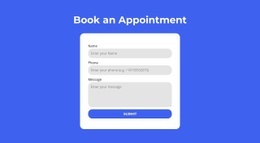 Book An Appointment