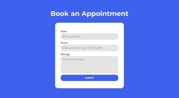 Book an appointment Webflow Template Alternative