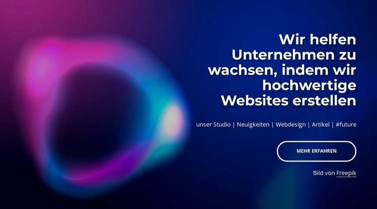 Wir helfen Unternehmen zu wachsen HTML Website Builder