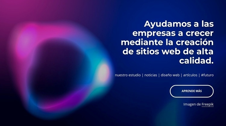 Ayudamos a las empresas a crecer Creador de sitios web HTML