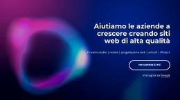 Aiutiamo Le Aziende A Crescere: Moderno Costruttore Di Siti Web