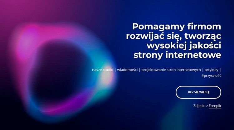 Pomagamy rozwijać się firmom Szablony do tworzenia witryn internetowych