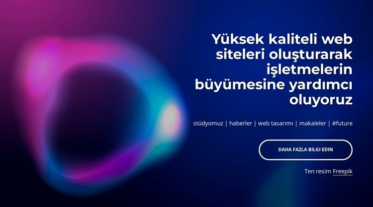 İşletmelerin büyümesine yardımcı oluyoruz Html Web Sitesi Oluşturucu