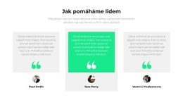 Jak Pomáháme Lidem – Šablona HTML5