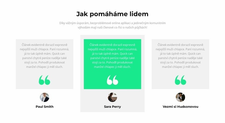 Jak pomáháme lidem Téma WordPress