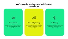 Three Services Of Our Company HTML5 & CSS3 Template