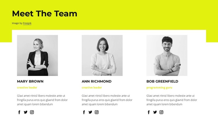 Our staff CSS Template
