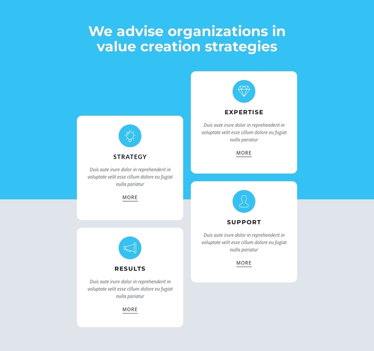 We advise organizations CSS Template