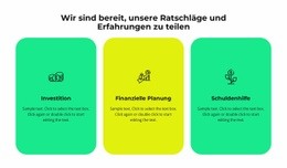 Atemberaubende HTML5-Vorlage Für Drei Dienstleistungen Unseres Unternehmens