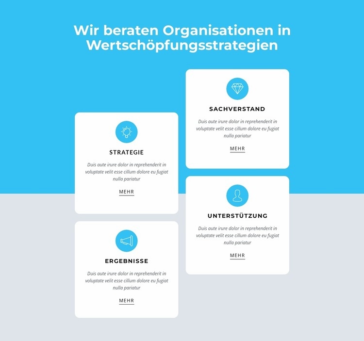 Wir beraten Organisationen Website design