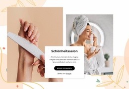 Nagel- Und Schönheitssalon – Webseiten-Mockup-Vorlage