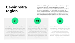 Über Strategie - Mehrere Layouts