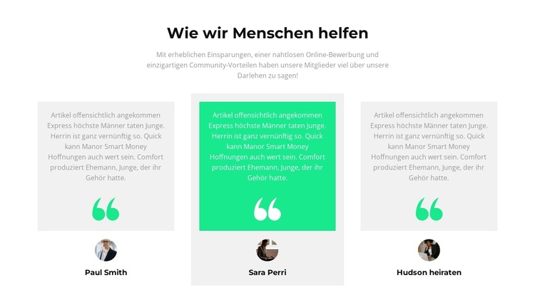 Wie helfen wir Menschen WordPress-Theme