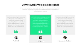 ¿Cómo Ayudamos A Las Personas? - Plantilla HTML5