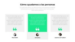 ¿Cómo Ayudamos A Las Personas?: Plantilla Adaptable HTML5