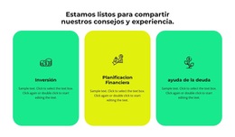 Tres Servicios De Nuestra Empresa - Plantilla De Página Web