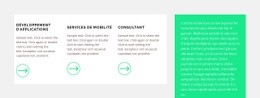 Concepteur De Site Web Pour Trois Étapes Et Texte