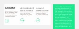 Trois Étapes Et Texte - Online HTML Page Builder