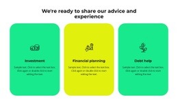 Three Services Of Our Company Html Code Example